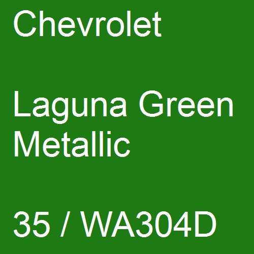 Chevrolet, Laguna Green Metallic, 35 / WA304D.